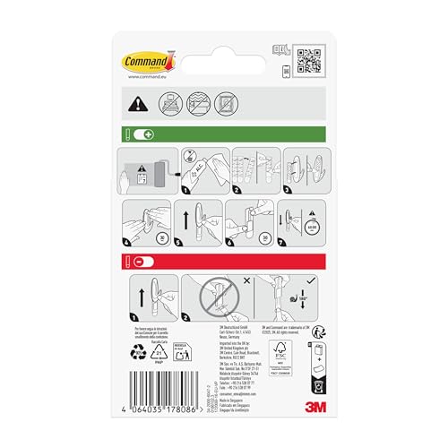 Command Removable Bath Strips Pack de 16 tiras adhesivas miniatura 2