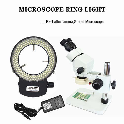 Image of Microscope Ring Light Light LED 144B-ZK Illuminator Black | for Stereo Microscope-camera-Industry machine,Adjustable 144W lab Stereo -Camera-Monocular Binocular Trinocular Lens