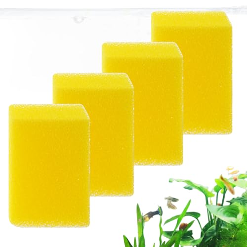 Image of 4PCS Aquarium Filter Sponge Replacement for 15W-210GPH Aquarium Filter, Aquarium Biochemical Sponges for Replacement