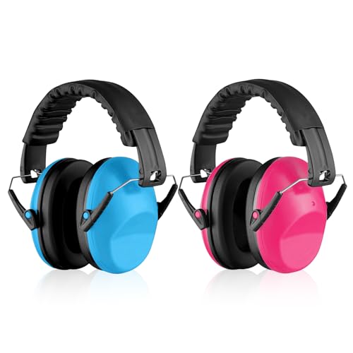 WIYETY Lot de 2 protections auditives pour enfants : casque anti-bruit SNR 26 dB