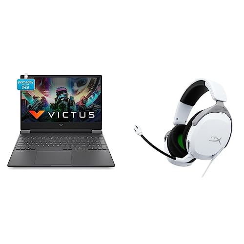 Image of HP Victus Gaming 12th Gen Intel Core i7 12650H 15.6 inch(39.6 cm) FHD Gaming Laptop & CloudX Stinger 2 Core (White)