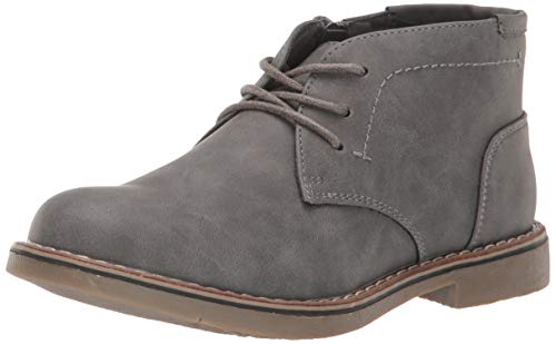 Steve Madden Boy's CHUKA Chukka Boot, Grey, 2 M US Little Kid