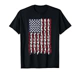 American Flag Guns Grenades Rifles Weapons Freedom Gift Tee T-Shirt for Women Men