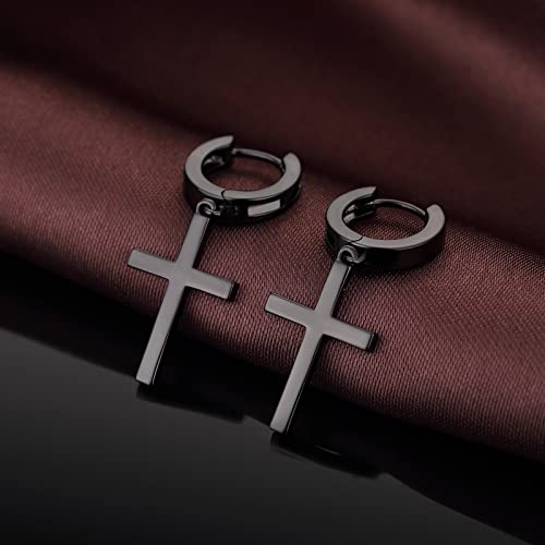 Black Cross Earrings Men Cross Earrings Black Cross Dangle Earrings Sterling Silver Black Cross Drop Earrings Black Cross Hoop Earrings For Men Black Cross Earrings Studs Mens Cross Earrings Dangle #TOP3