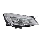 1x Scheinwerfer rechts Scheinwerfer Hauptscheinwerfer Frontscheinwerfer rechts chrom mit Tagfahrlicht H7/H7 W21/5W für Modell Astra J P10 Stellmotor LWR Glühlampe