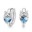 C01-Blue-Huggie Earrings