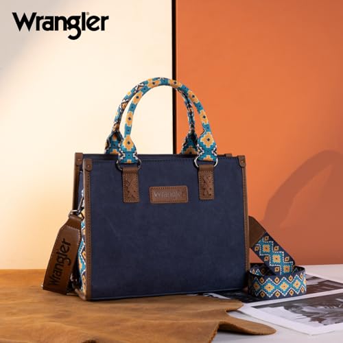 Image of Montana West Wrangler Tote Bag for Women Aztec Western Retro Purse Top Handle Handbags