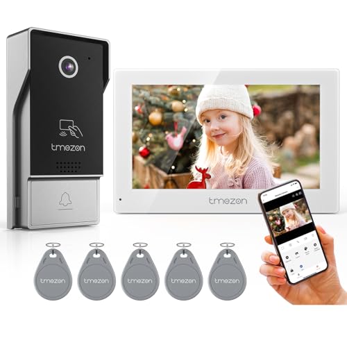 TMEZON 1080P Visiophone WiFi Vidéo Interphone...
