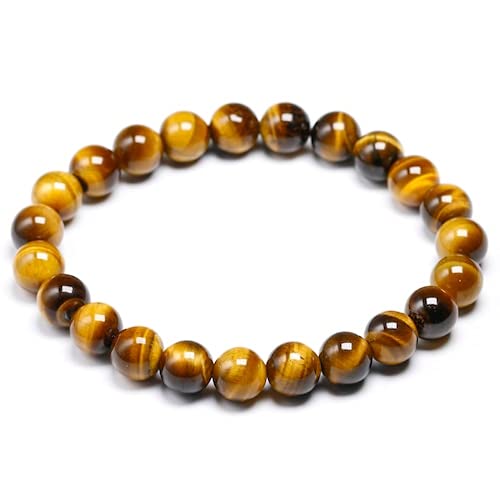 Pulsera de piedra natural de tigre: un amuleto hecho a mano para hombre