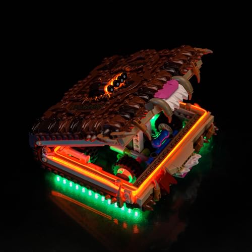 LocoLee Licht Set Kompatibel mit Lego 76449 Chomping Monster Book of Monsters (Kein - Lego-Set) Dekorative Beleuchtung Set Compatible with Lego 76449 Beißendes Monsterbuch der Monster