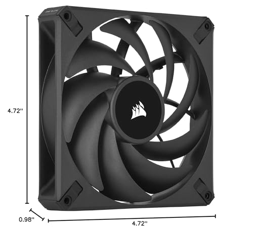 Corsair AF120 Elite, High-Performance 120mm PWM Fluid Dynamic Bearing Fan with AirGuide Technology (Low-Noise, Zero RPM Mode Support) Single Pack - White image 10