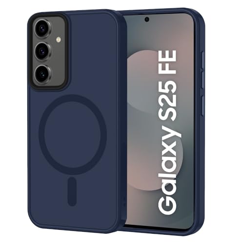 Image of SIZUKA Samsung S25 FE Magsafe Hard Back Case | Matte Design & 360 Protection | Military-Grade Samsung S25 FE Cover | Strong Magnet Back - Blue