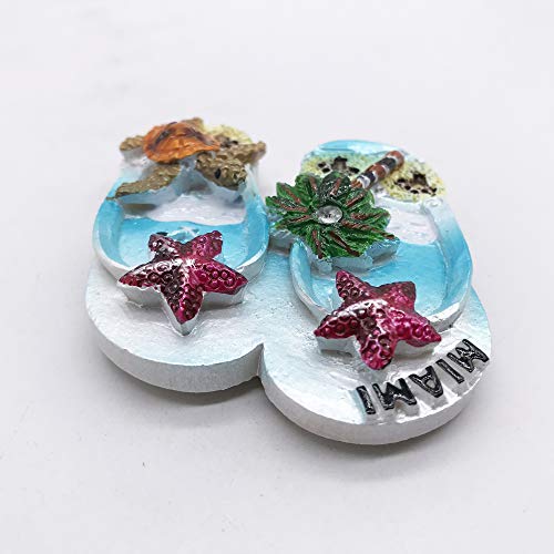 Imán Decorativo Triangular de Resina Miami Slipper miniatura 5