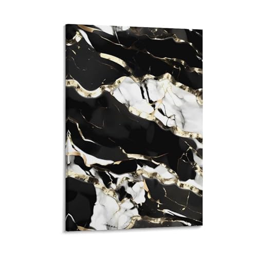 Impression sur toile moderne effet marbre de haute qualité pour salon