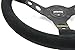 Momo R1905_35S Mod 07 350 mm Suede Steering Wheel,Black