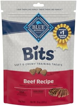 Blue Buffalo Bits Soft Dog Treats for Training, Made with Natural...
