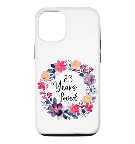 83 Years Loved Floral 83th Birthday Men Women Anniversary �X�}�z�P�[�X iPhone 12/12 Pro �p