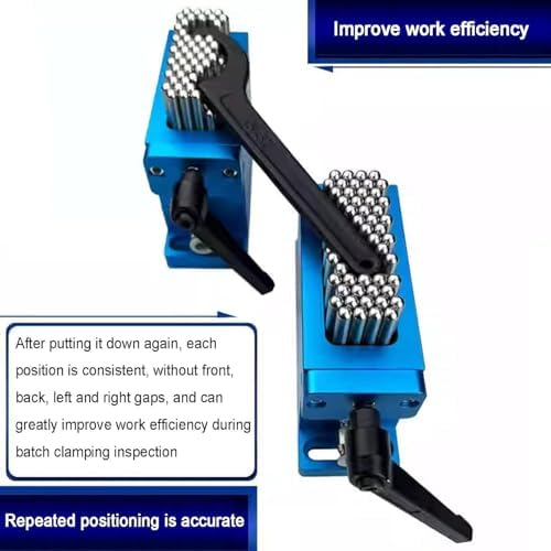 Universal CNC Assembly Flexible Claw Fixture, 304 Stainless Steel Clamp with 21mm Needles, 200KG Load Capacity, 6mm Diameter - Versatile Tool for Precision Work