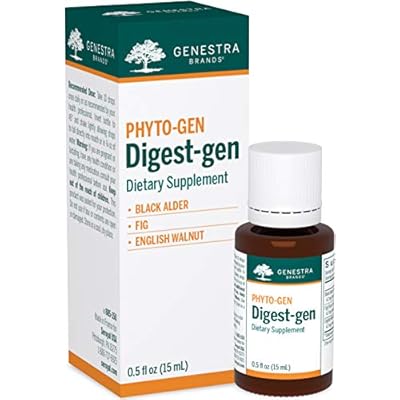 Genestra Brands Digest-gen | Black Alder, Fig, and English Walnut Herbal Supplement | 0.5 fl. oz.