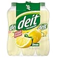 DEIT Zitrone - Kalorienarme Limonade mit Zitronengeschmack, 6 x 0,75l, Zuckerfrei in praktischer PET-Flasche, Erfrischendes Getränk für jeden Anlass