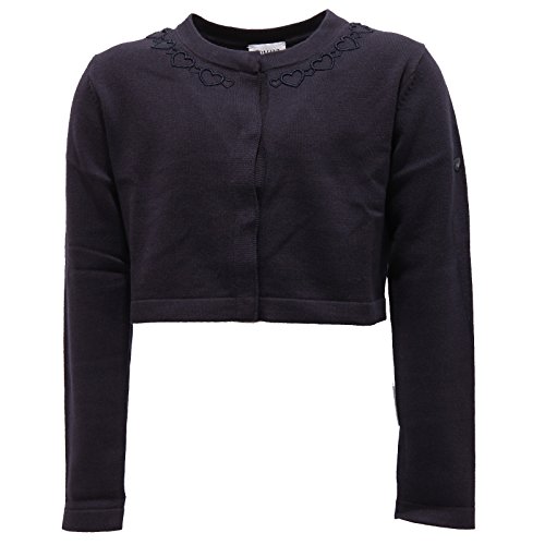 Coprispalla blu Armani Junior le petit gilet en coton idéal pour protéger les filles