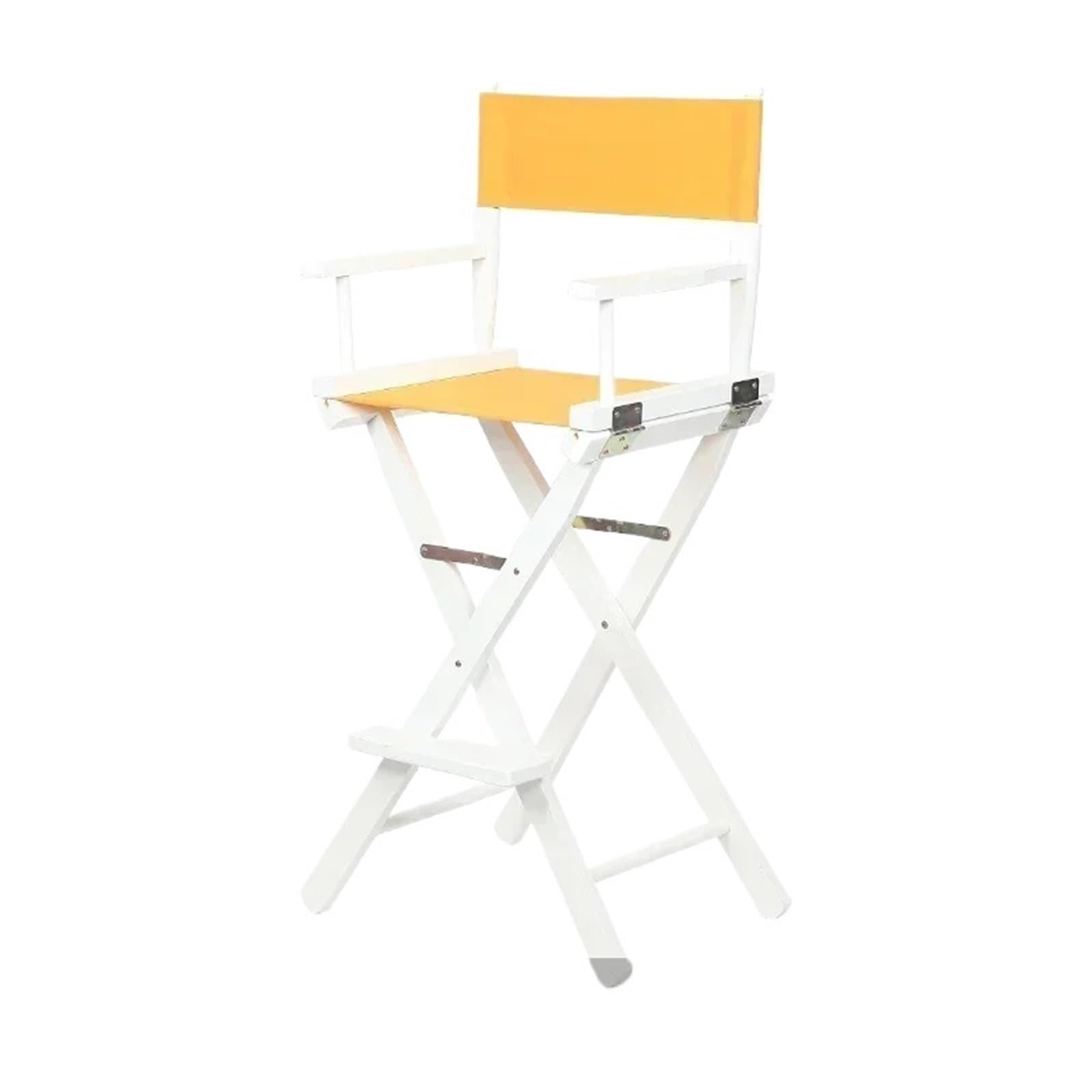 Silla de Director Plegable Silla De Director Versátil Madera Maciza, Taburete Alto Plegable Lona, Oficina Multiusos, Maquillaje, Asiento Portátil Y Cómodo(Color03)
