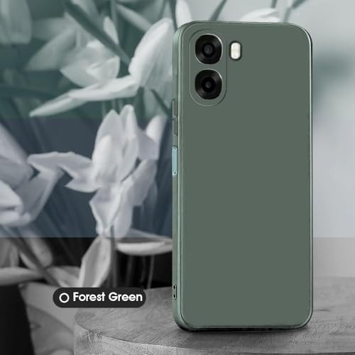 Image of Back Cover for Oppo A6x 5G / A6x 4G / K14x 5G | Full Camera Protection | Premium Liquid Silicon Case | Flexible Bumper Case for Oppo A6x 5G / A6x 4G / K14x 5G (Military Green)