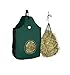 Majestic Ally 1200 D Hay Feeder Tote Bag for Horses, Sheep with Reflective Trim- Reduces Waste - Comes with 36” Hay Net. (Hunter Green)