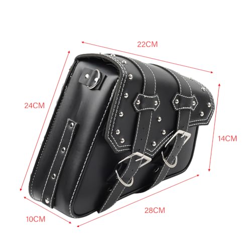 Rbanna1 1 Pc #27C Bolsa de almacenamiento para moto lado derecho negra para Harley Sportster XL883 y XL1200 miniatura 5