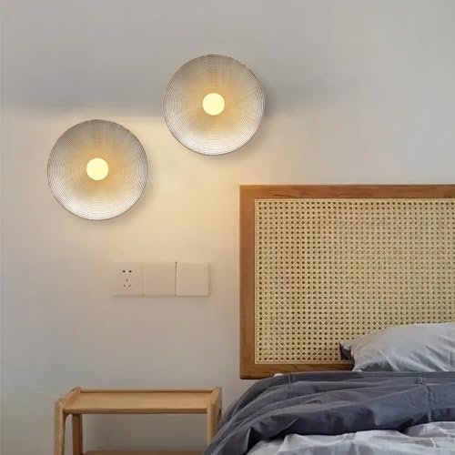 Image of Retro Japanese Wall Sconce Set of 2 Wabi Sabi Wall Art Lamp Bronze Resin Indoor Decor Wall Lamps LED Vintage Wall Sconces for Hallway Bedroom Bedside Living Room Porch