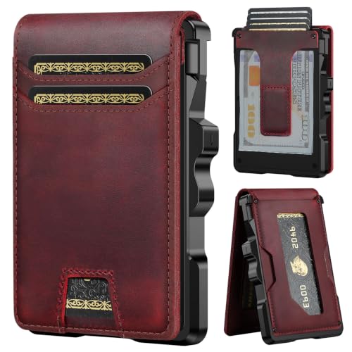 Image of furid Genuine Leather Wallet for Men: Slim RFID Smart Minimalist Wallet
