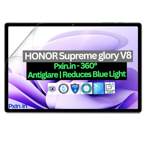 Image of Pxin Tablet Anti Bluelight and Anti Glare Screen Guard compatible with HONOR Supreme glory V8 | BLUVLightblock Tech | Scratch Proof | Prevents bluelight | Eye Protection | No Dry Eyes