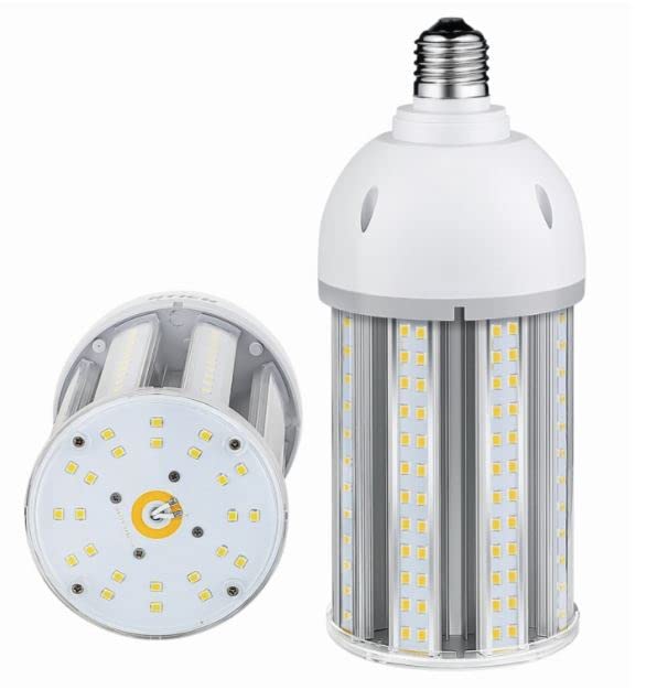 80w E40 LED Corn Light Bulb 6000k Daylight 8960LM 112LM Per Watt, 360° Beam Angle, Replaces Metal Halide/Son/HID/HPS for Parking, Stadiums, Warehouse & Factories.