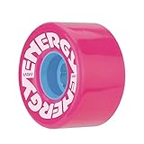 Riedell Energy 57 Wheels - Roller Skate Wheels - 4 Pack of 78A 31mm x 57mm Quad Skate Wheels | Pink
