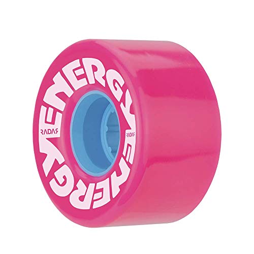 Radar Energy 57 - Roller Skate Wheels - 4 Pack of 78A 31mm x 57mm Quad Skate | Pink