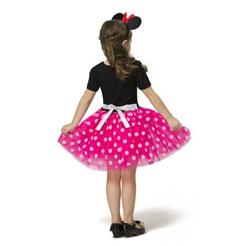 Image of Nileafes Girls Princess Mini Mouse Costume Toddler Birthday Party Fancy Dress Up