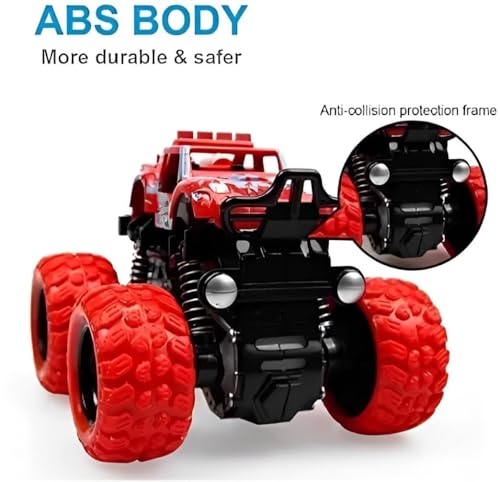 Image of Friction Powered Monster Truck Toy for Kids | Push & Go 4WD Off-Road Car for Kids | Amazing Stunts, Vibrant Colors for Boys & Girls, Fun Play 360 Drift Stunt Car (PACK OF 1) (Color As per Stock)