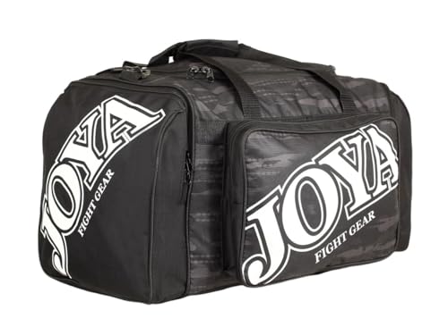 JOYA Bolsa de deporte – Negro – Camo V2 – Bolsa de gimnasio para hombre y mujer – Bolsa de entrenamiento – Kickbox Duffel Bag – Bolsa de gimnasio – Bolsa de fitness – Fabricada en nailon de alta