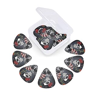 Ensemble de 12 médiators de guitare Goth Beauty Girl pour guitare acoustique, guitare électrique, contrebasse, ukulélé - Les Beatles, Paul McCartney, John Lennon, RIngo Starr, George Harrison Ensemble de 12 médiators de guitare Goth Beauty Girl pour guitare acoustique, guitare électrique, contrebasse, ukulélé – Image 6