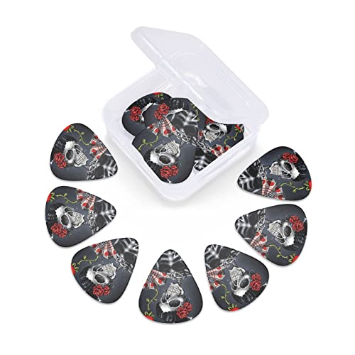 Ensemble de 12 médiators de guitare Goth Beauty Girl pour guitare acoustique, guitare électrique, contrebasse, ukulélé - Les Beatles, Paul McCartney, John Lennon, RIngo Starr, George Harrison Ensemble de 12 médiators de guitare Goth Beauty Girl pour guitare acoustique, guitare électrique, contrebasse, ukulélé – Image 7