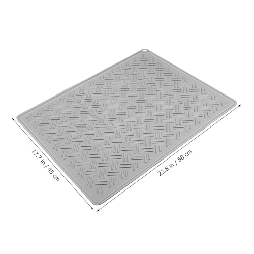Esterilla de silicona antideslizante con diseño versátil para secar platos 4