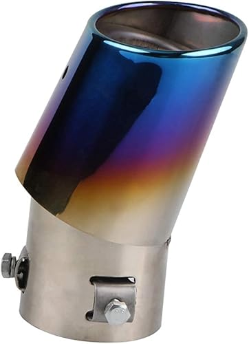 Miniatura 4 de Silenciador universal de acero inoxidable con pernos de acero inoxidable para escape de automóvil, tubos de punta, para tubos de diámetro de 1.5 a