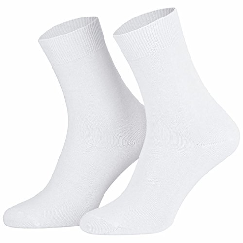 Star Socks Germany - Calcetines para mujer (10 pares, 100% algodón), color blanco Blanco 35-38
