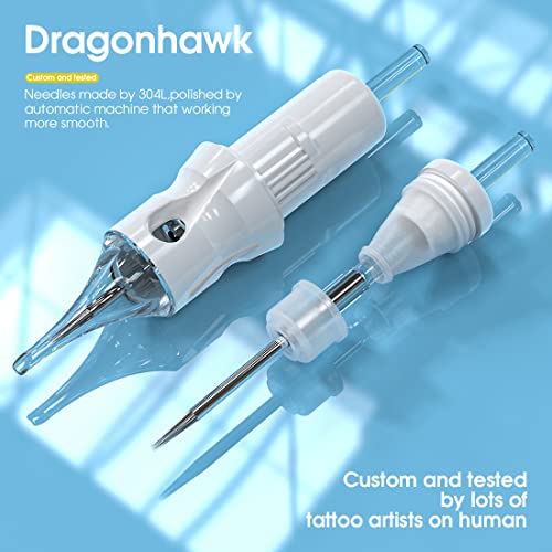 Dragonhawk DF366HDD Complete Rotary Tattoo Pen Machine Kit For Mast Tour Permanent Makeup 20Pcs Cartridges Needles Power Supply Color Inks thumb #4