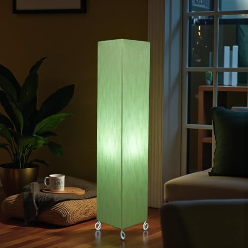 Image of Cotton Fabric Floor Lamp for Bedroom's Desk Lamp for LivingRoom, Bed Room, Office | Night Stand Dimmable Room Floor Lamp for Reading Corner Lamp | Bulb Included