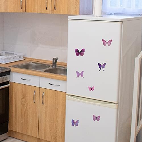 Toddmomy 10pcs Butterfly Refrigerator Magnets Fridge Magnets Butterfly Theme Party Decorations (Random Color)
