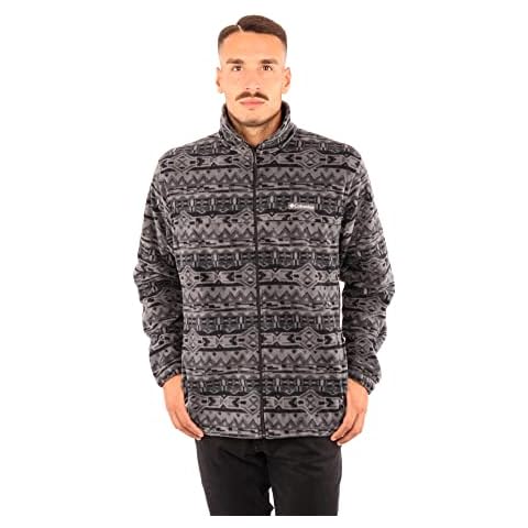 Columbia Chaqueta Steens Mountain Estampado de Rayas Negras de los 80 Cover