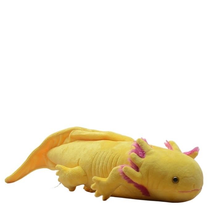 Peluche axolotl jaune et doux pour décorer une chambre d'enfant