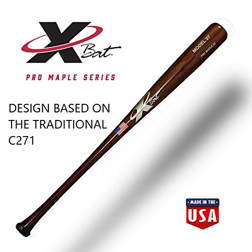 X Bats Pro Model Wood Baseball Bats (Pro Model 27 | Best Balanced, 33 Inch) #TOP2