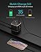USB Charger Xcentz 5-Port Desktop Charging Station, Multi Port 48W Cube USB C Wall Charger Quick Charge 3.0 for iPhone 11 Pro/Xs/Max/XR/X/8/7/Plus, iPad Pro/Air/Mini, Galaxy S9/S8/S7 and More, Black